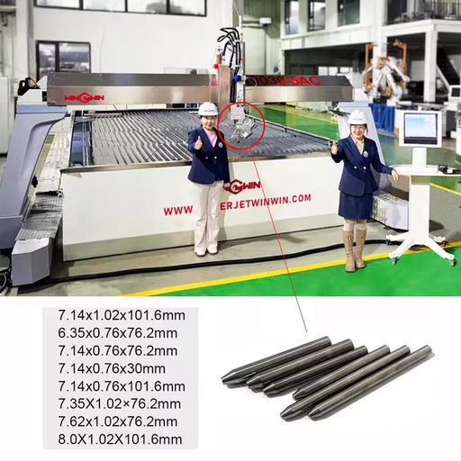 Waterjet Cutting Head Spare Parts Waterjet Mixting Tubes Waterjet Cutting Nozzle 9.45*1.02*76.2mm