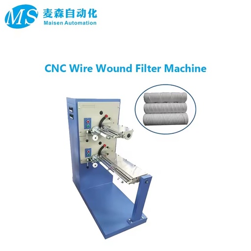 Dual Spindle CNC Wire Wound Filter Cartridge Making Machine, Automatic PP String Wound Water Filter Element Production Equipment