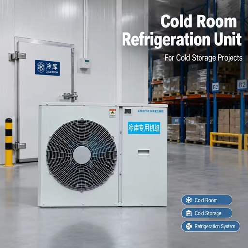 Air Cooled Condensing Unit for Seafood Fish Cold Storage Refrigeration System for Cold Room Access Project