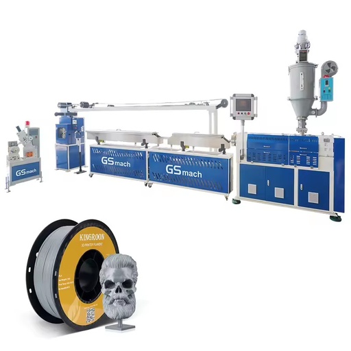 1.75mm Single Screw 3D Filament Extruder PLA PET 20-30kg/h Filament Extruder Machine