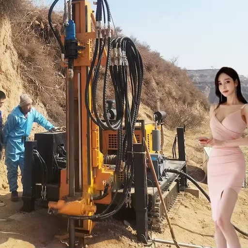 650 Pneumatic Rock Bolt Mine Full Hydraulic Rig Core Drilling Machine with Pump Separated Surface DTH Drilling Rig