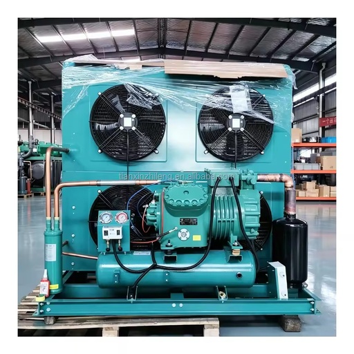 Energy-saving Piston Compressor Condensing Unit Air-cooled Piston Refrigeration Unit for Cold Storage of Meat