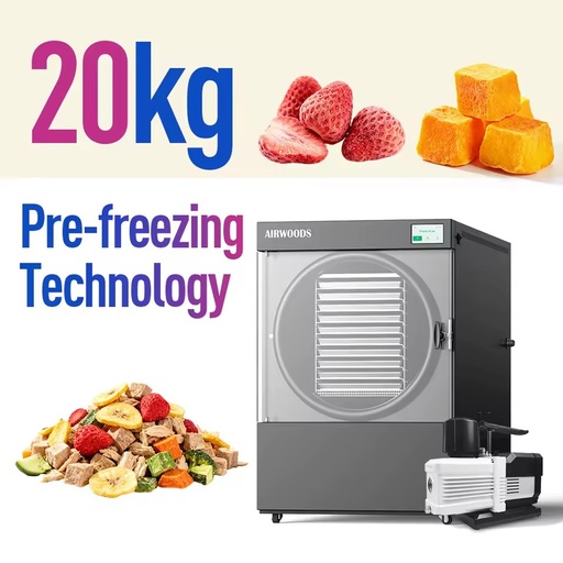 Industrial Freeze Dryer Machine 20kg Fruit and Vegetable Freeze Dryer Machine Meats