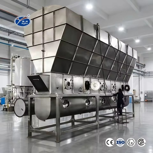 XF Industrial Plasticresin Horizontal Continuous Fluidizing Bed Dryer Automatic Vanillin Fluidized Bed Drying Machine