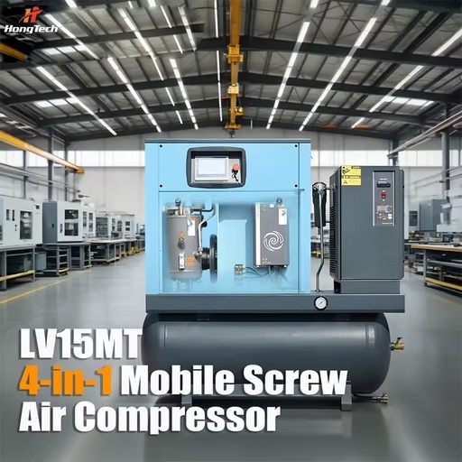 High Pressure Industrial 4-in-1 Air Screw Air Compressor with Lubricated Motor Air Cooled Low Maintenance Cost for Laser Cutting