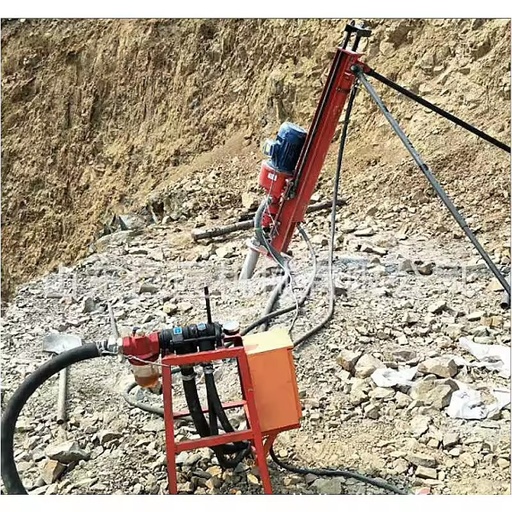 HQD70 Cheap Small Borehole Portable DTH Rack Drill Rig Pneumatic Simple ROCK Drill Rotary Gold Mine Drilling Rig