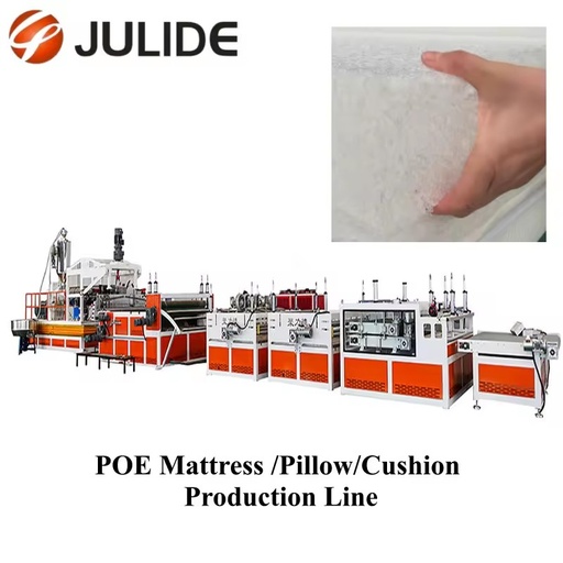 4D POE Air Fiber Spinneret Mattress Production Line for Hospital Hotel Nursing Home PE PP Noodle Coil Machine 200-400kg/h