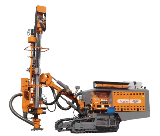 Portable Diesel Drilling Rig Mine Max 21m Depth 90-138mm Drilling Diameter PLC Pressure Vessel Motor High ProductivityZGYX 452H