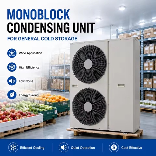 Monoblock Condensing Unit for Cold Room Frozen Meat Chicken Seafood Storage with Energy Saving Compressor Refrigeration System