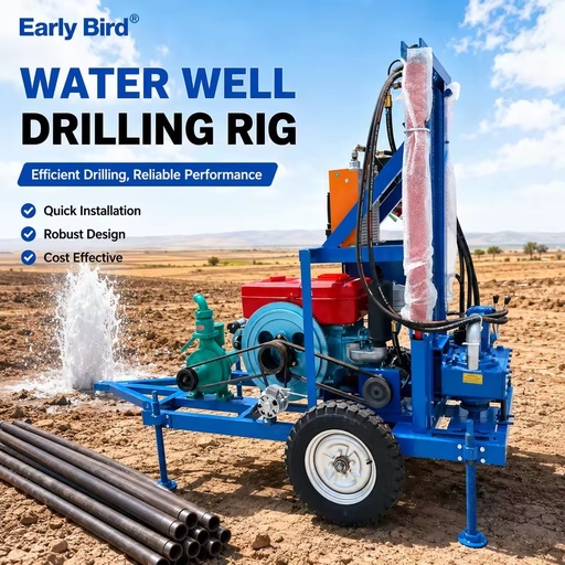 Hot Selling 200m Diesel Hydraulic Portable Water Well Drill Rig Drilling Machine Mine Drilling Rigs