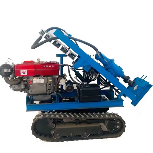 30m Mining Borehole DTH Drill Rig 50-150mm air Compressor Stone Blast Hole Drilling Machine