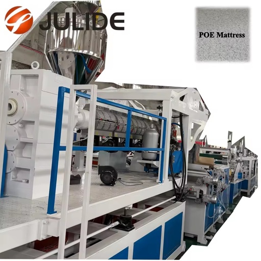 4D POE Air Fiber Mattress Production Machine Single Screw Spinneret Coil Noodle Extrusion Line 150-300kg/h Bed Cushion Making