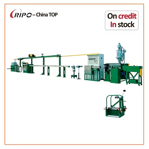 RIPO 70 Full cable manufacturing production line Single Screw Cable Wire Extruder Production Line for PVC/PE Insulation
