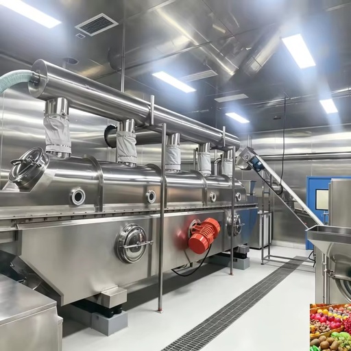 Find Similar Icon Large Capacity Tea Vibrating Fluidized Bed Drying Machine / Fluidization Bed Reactor /Fluidized Bed Dryer