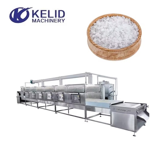 Industrial Continuous Microwave Drying Equipment for Sodium Chloride and Salt Processing With Motor Automatic PLC Control