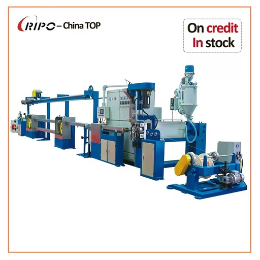 RIPO Electrical wire extruder manufacturing line Single Screw 80 PVC Cable Wire Extruder Production Line with High Productivity