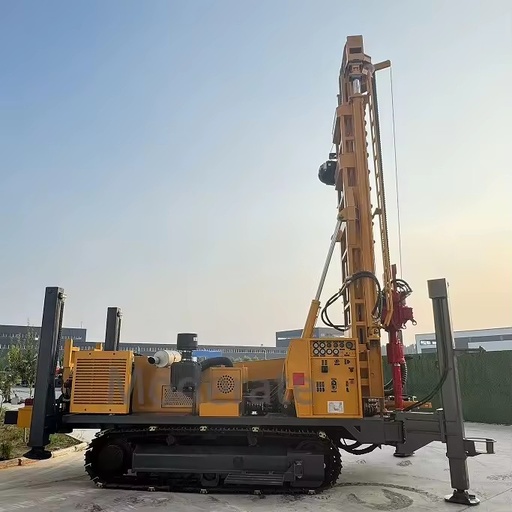 Hydraulic 1000m Deep Mine Borehole Machine Steel Crawler Water Well Drilling Rig Machine