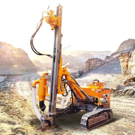 Heavy-duty Hydraulic Crawler-type Diesel-Powered Drilling Rig for Rock Quarrying Gold Mine Blasting Holes High Efficiency
