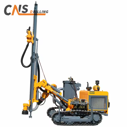 KG726 Hydraulic DTH Down-the-Hole Diesel Engine Mining Drilling Rig with Gearbox Pump & Motor Crawler Mobility 25M Depth