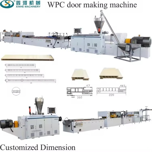 Automatic WPC Door Panel Production Line PVC Wood Plastic Composite Door Board Machine