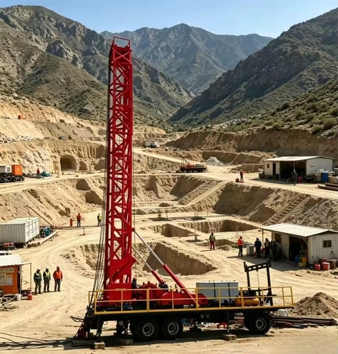 Long Service Life Robust 1000m Rotary Drilling Rig for Water Well Drilling and Mining Exploration