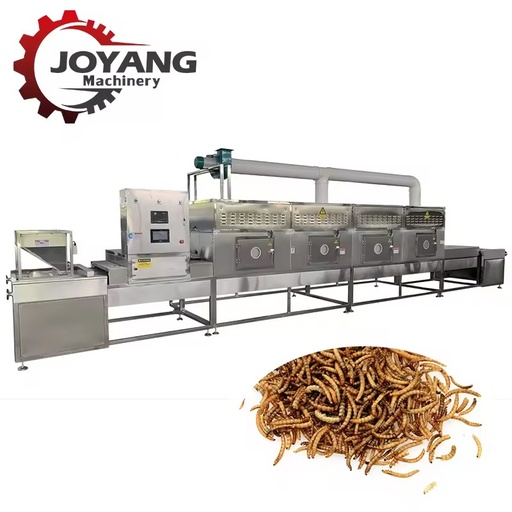 Energy Saving Industrial Automatic Microwave Drying Machine with PLC for Insects Wealworms