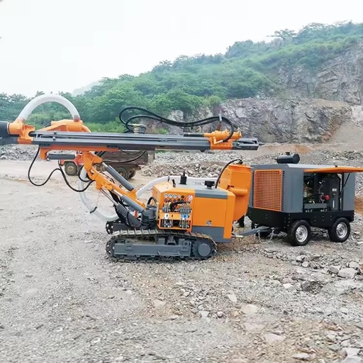ZEGA Crawler Mine Surface Diesel-Powered Automatic DTH Drill Rig with Gearbox & Engine for Rock Stone Hole Drilling Max.30m