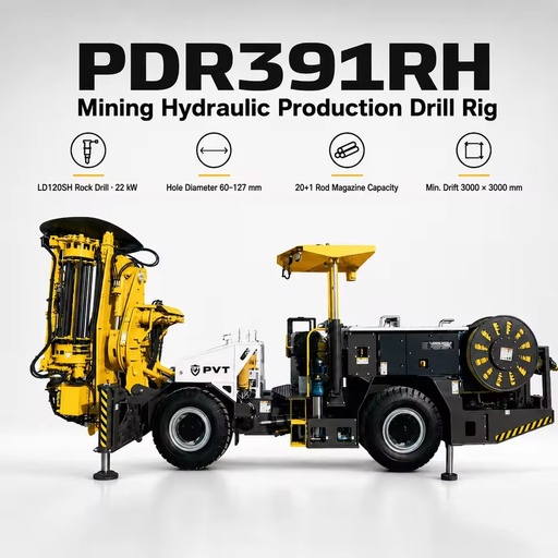 Underground Gold Mining Machinery Drill Rigs Underground Mining Hydraulic Production Drill Rig for Mine Tunnel Drilling