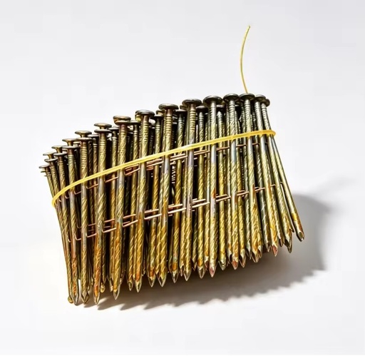 Electro Galvanized Smooth Shank Coil Wire Nails Multiple Length for Furniture Carpentry DIY Home Decoration Pneumatic Nail Gun