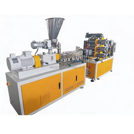 Lab-Scale Parallel Twin Screw Extruder Plastic Processing Experiment Equipment PVC TPE HDPE LDPE Wire Material Testing