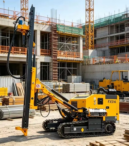 Small Scale Gold Mining Crawler Rock Drilling Rig Blasting Drill Machine With Engine Core Components