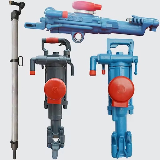 7655 Portable Core Drilling Rig Pneumatic Rock Drill for Mining 34-42mm Drilling Diameter Max 5m Depth