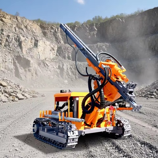 Mining DTH Drill Rig Crawler Type Deep Borehole Rock Drilling Equipment for Quarry Stone Blasting Hole Construction Foundation