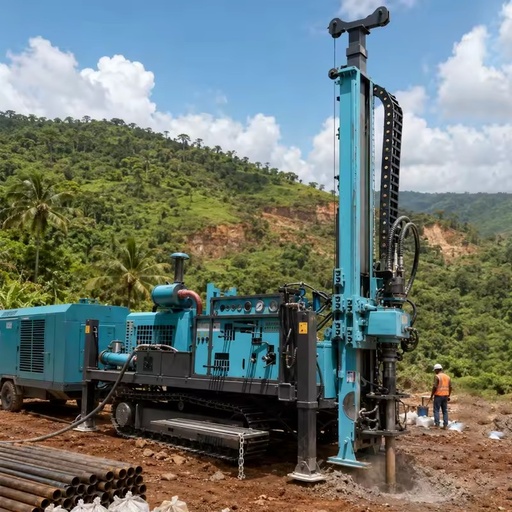 200m Reverse Circulation Drilling Rig RC Mining Drill Machine Gold Exploration Geological Sampling Hard Rock Drilling