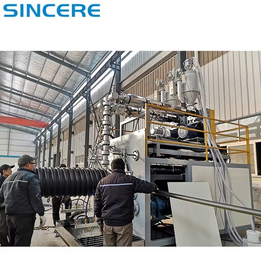 HDPE Custom Inner Rib Spiral Winding Pipe Machine Plastic Pipe Production Equipment