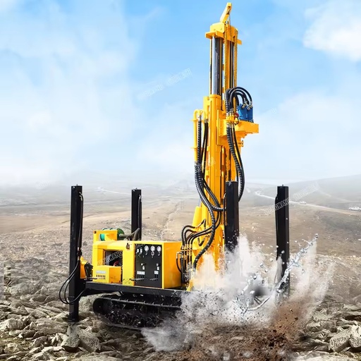 HQZ-180L Self-propelled air DTH Pneumatic Water Well Mining Drill Rig Small Drilling Machine