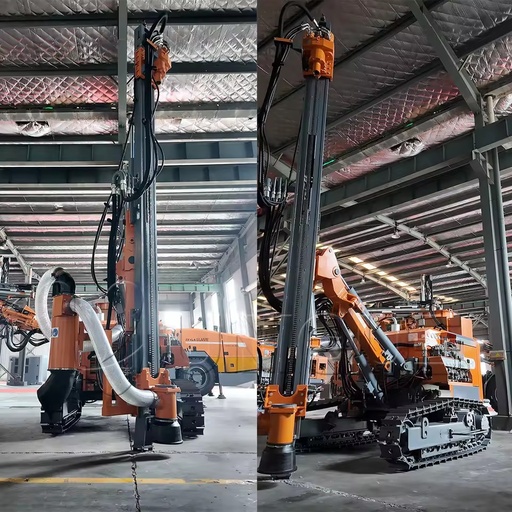 DTH drilling rig for gold mine Separated blast borehole drill 21m drilling rig quarry Diesel engine mine drill