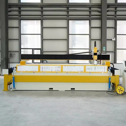 Water Jet Cutting Ceramic Tile Steel Cnc 5 Axis Automatic Water Jet Cutter With Tilting Table Loading 45° Angle Cutting