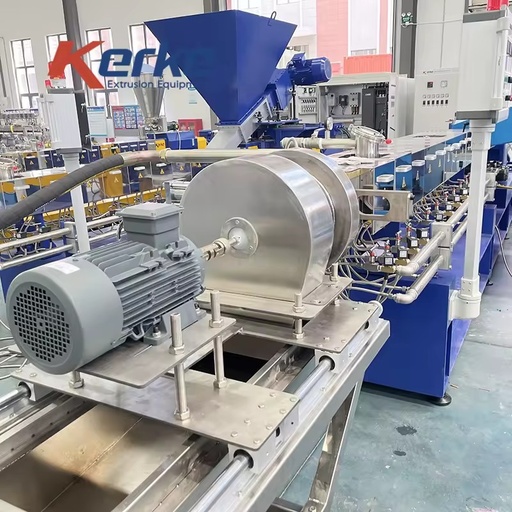 Energy PLC Pp Pe Abs Pvc Recycling Extruder Double Screw Extruding Split Twin Screw Extruder for Thermoset Plastic