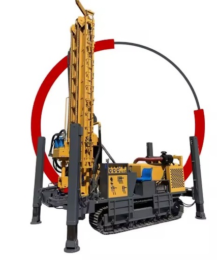 600 Diesel-Powered Rock Drill Rig with Pump Engine for Mining Tunnel Quarry Use Supports Multiple Bit Sizes Deep Hole Operations