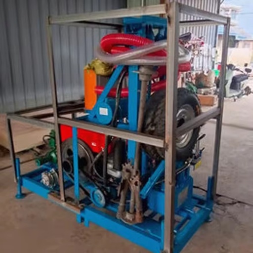 One for Diesel-Powered Portable Small Bore Water Well Drilling Rig with Engine & Gear for Max.150m Depth