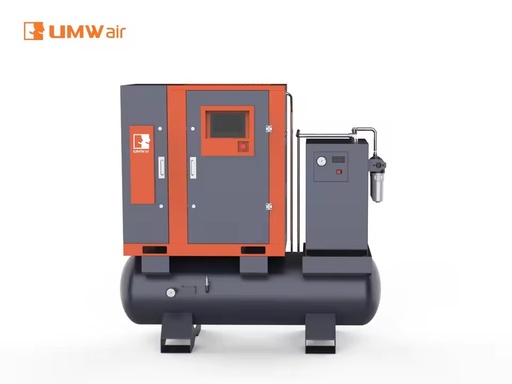 Industrial 22kw Rotary Screw Air Compressor 16 Bar High Pressure Air Cooled 340L Tank for Laser Machine