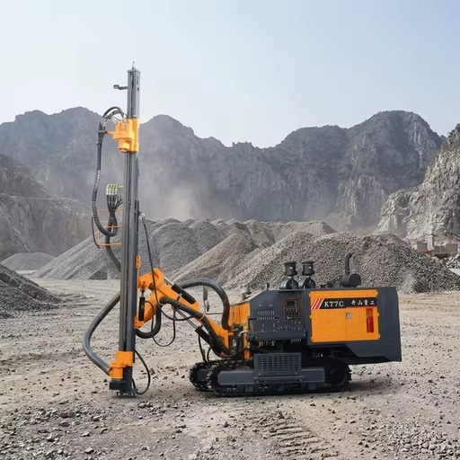 Blast Drill Rig Kt5c Kt7c Kt9c Dth Type Surface Borehole Mine Drilling Rig With Built-in Air Compressor