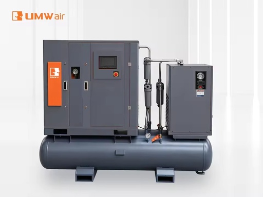 Energy Saving 22kw 30HP Screw Air Compressor with Dual Tank 16bar High Pressure Industrial Compressor