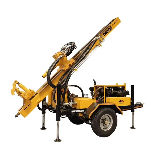 TWD150 Trailer Mounted Hydraulic Rotary Water Well Drilling Rig for Shallow Boreholes and Farm Irrigation