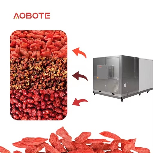 Food Processing Heat Pump Dryer Machine Automatic PLC Controlled High Efficiency Food Dehydrator for Goji Tea Leaves Spices No