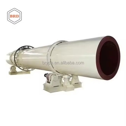 Large Scale Drum Drying Equipment with PLC & Gear 380V for Food Processing Mineral Powder Biomass Fuel Production