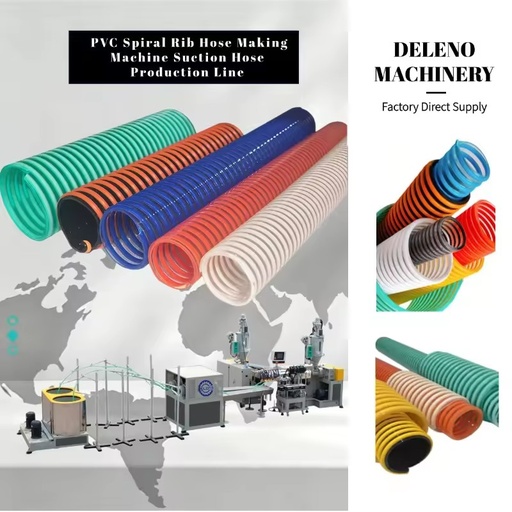 20-200mm Light Weight Flexible PVC Spiral Ventilation Hose Making Machine with Engine & Gear Remote Control