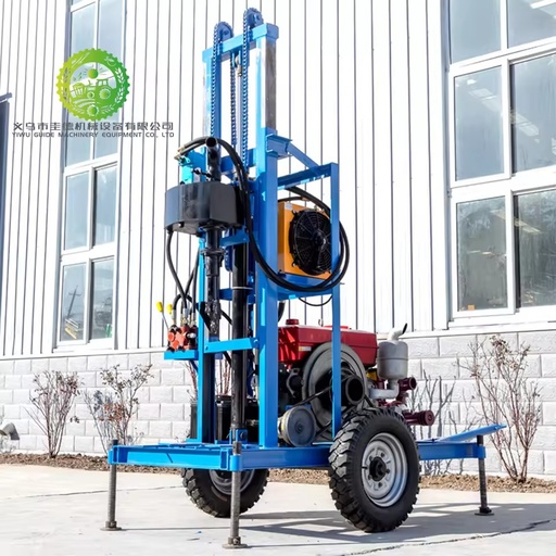 Fully Automatic Hydraulic Diesel Engine Water Well Drilling Machine Rotary Drill Rig Gearbox Pump Bearing Efficient Gear