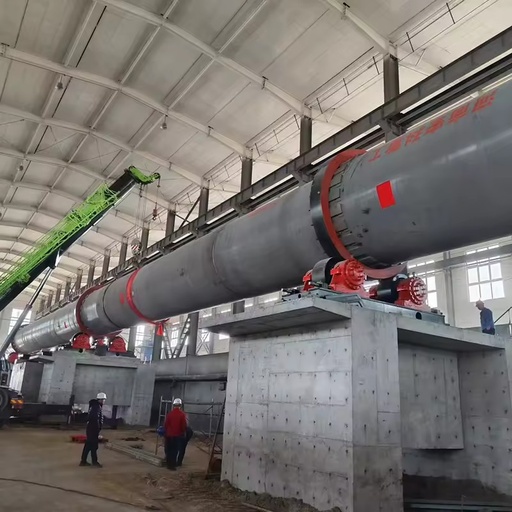 200TPD Horizontal Rotary Kiln Lime Calcination Equipment Used in Cement Production Plant